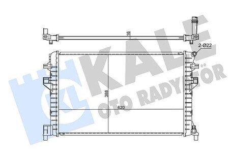 Радіатор охолодження Audi A3, Q2 - Seat Ateca, Leon, Leon Sc, Leon St - Skoda Kod Kale 355615