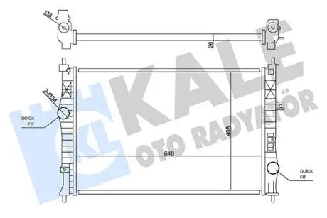 CITROEN Радиатор охлаждения Berlingo,C4 Grand Picasso,C5 Aircross,Jumpy,Opel,Peugeot 308/508,Expert 1.6/1.6 BlueHDI/2.0 BlueHDI Kale 355640