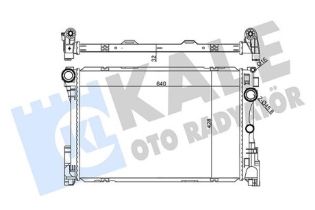 Радіатор охолодження MB C-Class OTO RADYATOR Kale 355655