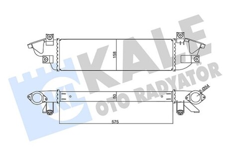 Інтеркулер Mitsubishi L200, Triton Intercooler OTO RADYATOR Kale 355670