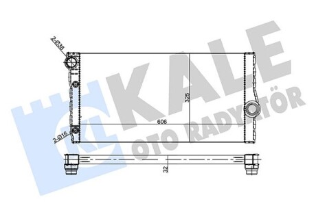 Радиатор охлаждения BMW 5 (F10)/7 (F01-F04) 10-16 B47/N47/N57 Kale 355685 (фото 1)