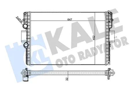 Радіатор охолодження Iveco Daily IV 2.3/3.0TD 06- Kale 356245