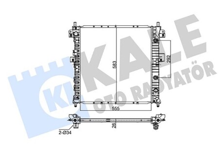 Радиатор охлаждения SsangYong Actyon Kale 356405 (фото 1)