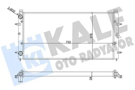Радіатор охолодження VW T4 2.5TDI 90-03 Kale 356880