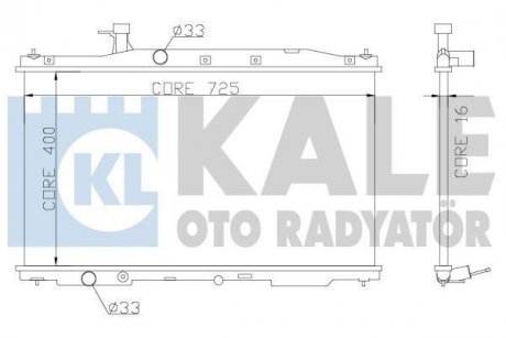 Радіатор охолодження Honda Cr-V III OTO RADYATOR Kale 357300 (фото 1)