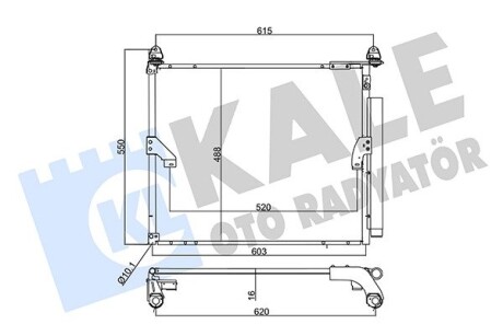 Радиатор кондиционера Toyota Land Cruiser Prado Condenser OTO RADY Kale 357375