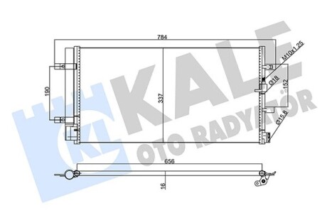 Радіатор кондиціонера Audi A4, A5, A6, A7, Q5 Condenser OTO RADYAT Kale 357770