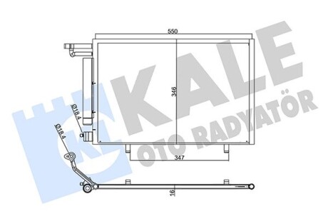 Радіатор кондиціонера Ford B-Max, Fiesta VI OTO RADYATOR Kale 357775