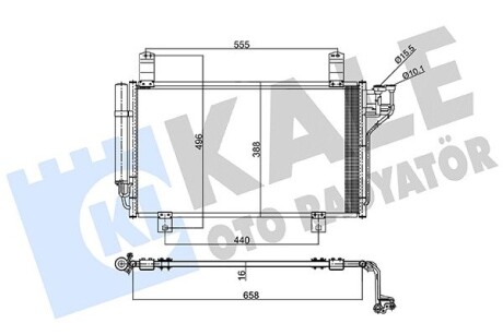 Радиатор кондиционера Mazda Cx-5 Condenser OTO RADYATOR Kale 357795