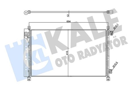 Радиатор кондиционера Nissan X-Trail OTO RADYATOR Kale 357890