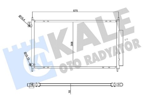 Радиатор кондиционера Honda Accord VII (04-) OTO RADYATOR Kale 358210 (фото 1)