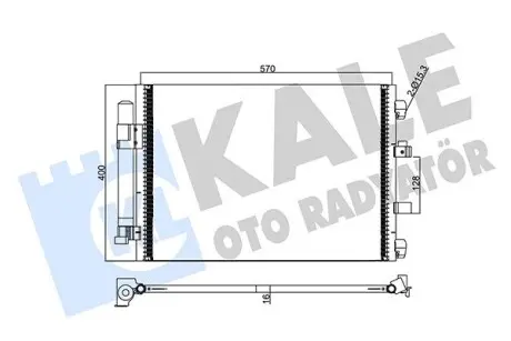 Радіатор кондиціонера Ford Focus 10- Kale 358250