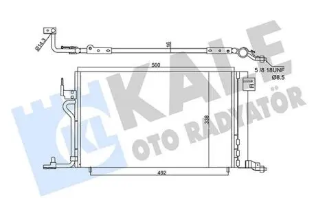 CITROEN Радіатор кондиціонера (конденсатор) Berlingo, Xsara, Peugeot 306, Partner Kale 358450