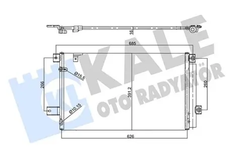 Радиатор кондиционера Toyota Corolla Verso OTO RADYATOR Kale 358760