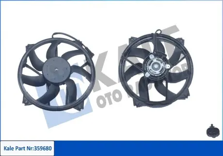 Вентилятор охлаждения радиатора с кожухом Citroen Berlingo, C4 Grand Picasso I, Kale 359680