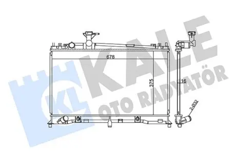 Радиатор охлаждения Mazda 6 OTO RADYATOR Kale 360000