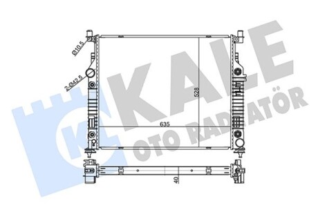 Радиатор охлаждения MB ML (W164) 3.0CDI 05-/5.5i 07- (замена на CR 1705 000S) Kale 360160