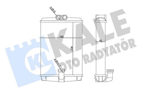 Радіатор пічки MB S-class (W220)/E-class (W210) -03 Kale 360205