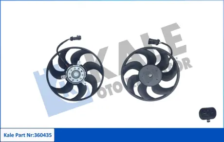 Вентилятор охлаждения радиатора Opel Astra H (04-), Zafira B (05-) Kale 360435