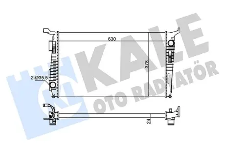 RENAULT Радіатор сист. охолодження Duster 1.5dCi 11- Kale 363155