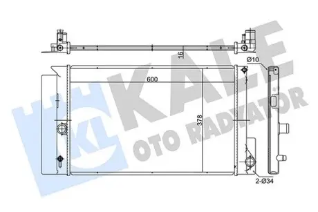 Радиатор охлаждения Toyota Auris, Avensis, Corolla, Verso Radiator Kale 372000