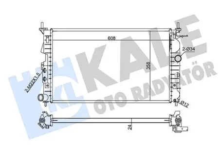 Теплообменник Kale 374100
