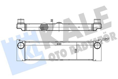 Радиатор интеркулера MB Vito CDI 03- Kale 375695