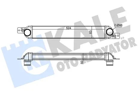 OPEL Інтеркулер MERIVA A 1.3, 1.7 03- Kale 375725