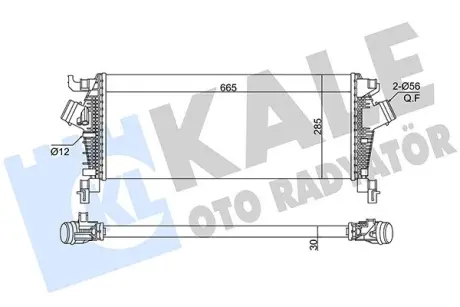 OPEL Інтеркулер ASTRA J 12-, INSIGNIA A 13- Kale 375790