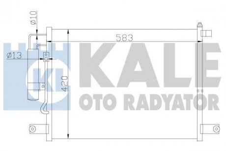 Радиатор кондиционера Chevrolet Aveo, Kalos, Daewoo Kalos OTO RADYATOR Kale 377000