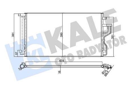 Радиатор кондиционера Hyundai IX35, Kia Sportage OTO RADYATOR Kale 379600