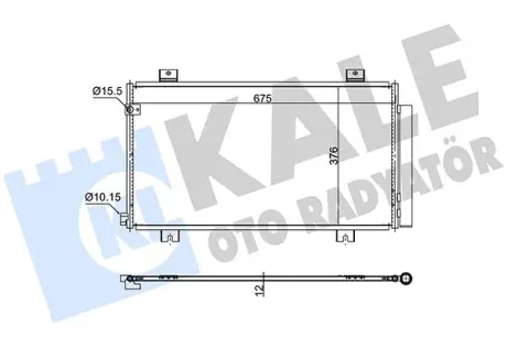 Радиатор кондиционера Honda Civic X (16-) OTO RADYATOR Kale 382575
