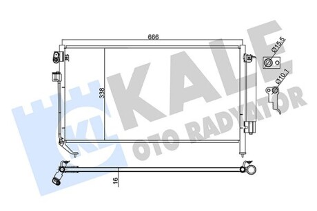 Радіатор кондиціонера Subaru Forester OTO RADYATOR Kale 382900