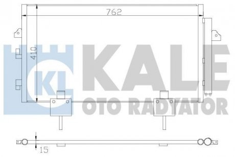 Радиатор кондиционера Toyota Rav 4 II OTO RADYATOR Kale 383400 (фото 1)