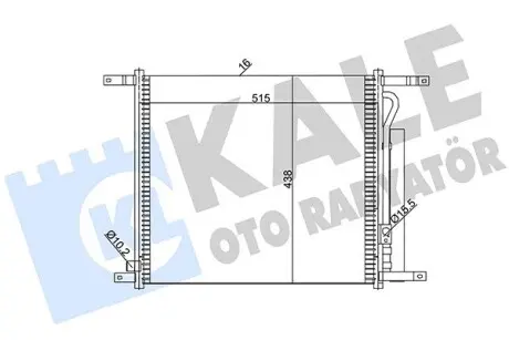 Радиатор кондиционера Chevrolet Aveo, Kalos OTO RADYATOR Kale 385200