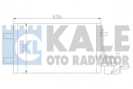 Радіатор кондиціонера Ford C-Max, Focus C-Max, Focus II OTO RADYAT Kale 386100