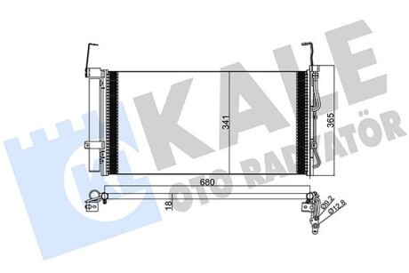 Радіатор кондиціонера Hyundai Santa F I (Sm) Condenser OTO RADYATO Kale 386600