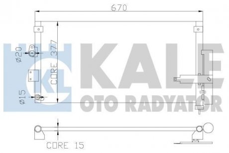 Радіатор кондиціонера Honda Civic VIII OTO RADYATOR Kale 386900 (фото 1)