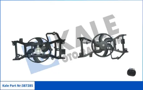 Вентилятор охлаждения радиатора (с диффузором) Renault Logan II (13-), Duster (1 Kale 387285