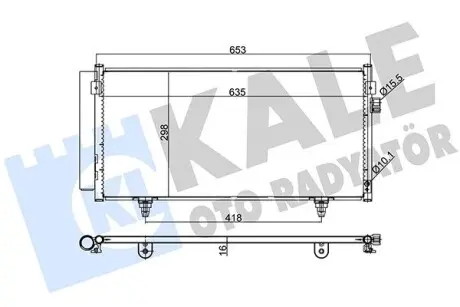 Радиатор кондиционера Subaru Forester, Impreza, Xv OTO RADYATOR Kale 389500