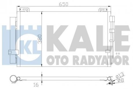 Радіатор кондиціонера Hyundai MatrIX (Fc) OTO RADYATOR Kale 391300