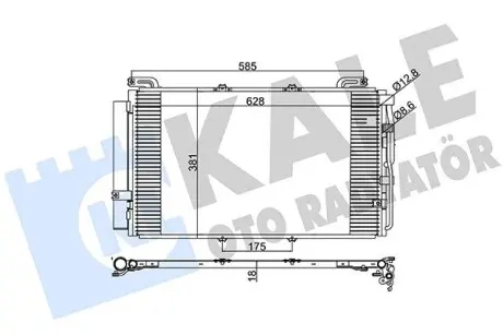 Радіатор кондиціонера Hyundai MatrIX (Fc) OTO RADYATOR Kale 391300