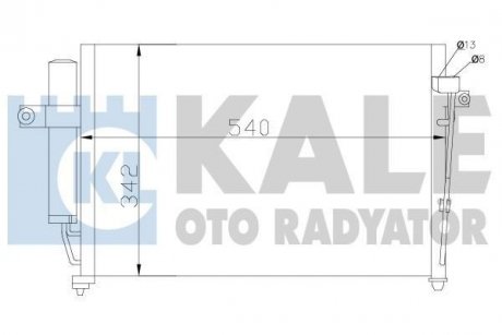 Радіатор кондиціонера Hyundai Getz OTO RADYATOR Kale 391700
