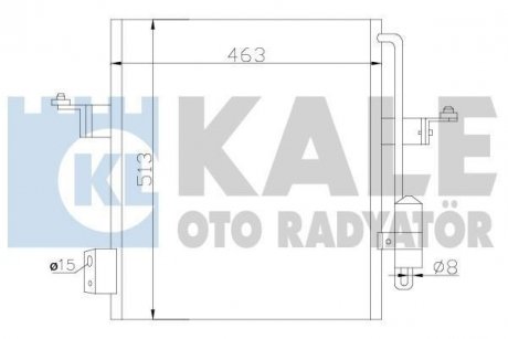 Радіатор кондиціонера Mitsubishi L200 2.5TD (06-) АКПП,МКПП OTO RADYATOR Kale 393100 (фото 1)