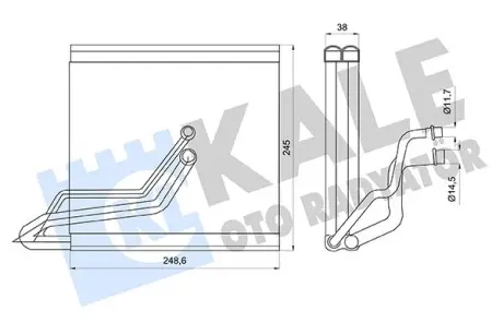 AUDI Випарник сист. кондиціонування SKODA, VW, SEAT Kale 416960