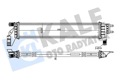 DACIA Радіатор (додатковий) охолодження двиг. LOGAN II 1.5 12-, SANDERO II 1.5 12-, RENAULT Kale 433900