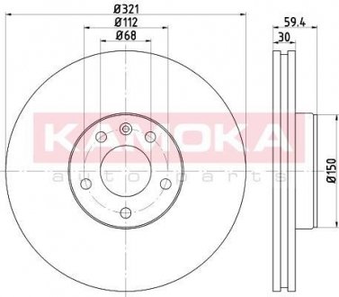 Тормозной диск KAMOKA 1032554