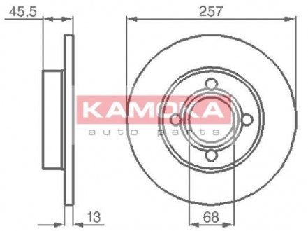 Тормозной диск KAMOKA 10396 (фото 1)