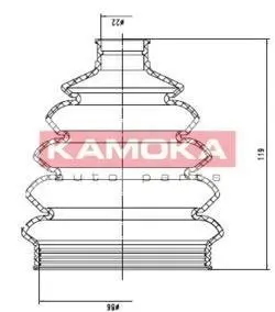 Пыльник приводного вала KAMOKA 1146680