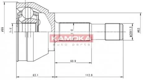 Шрус зовнішній KAMOKA 6152